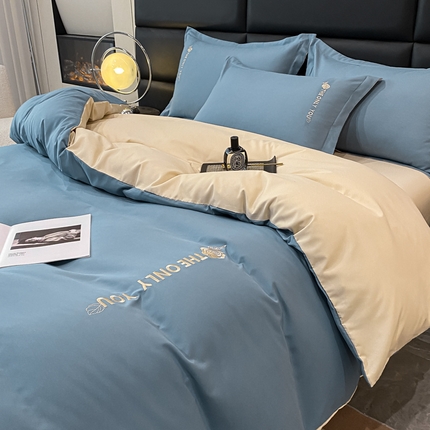 91家纺网 家纺一手货源 找家纺 （总）N先生2024新款水洗磨毛四件套-露娜系列