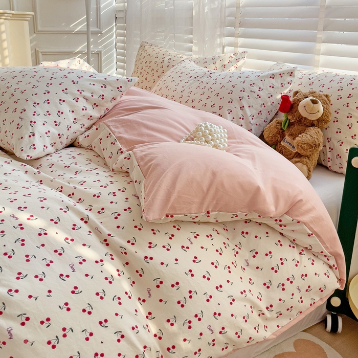 91家纺网 家纺一手货源 找家纺 纽缦家纺 2024水洗双层纱被套 遇见米