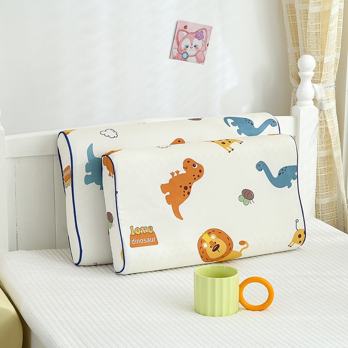 91家纺网 家纺一手货源 找家纺 良佐生活2024新款60s儿童乳胶枕套 丛林派对