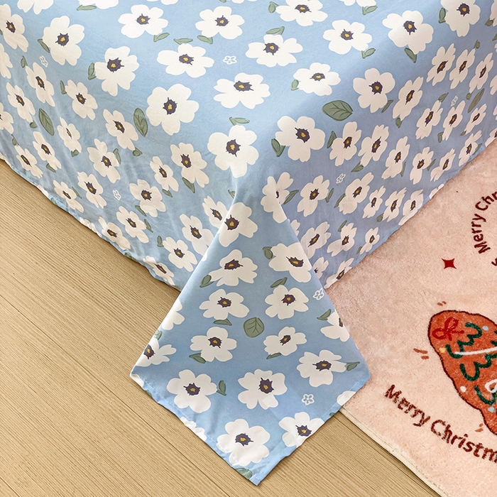 91家纺网 家纺一手货源 找家纺 纽缦家纺 2024水洗双层纱床单 旧岛望海