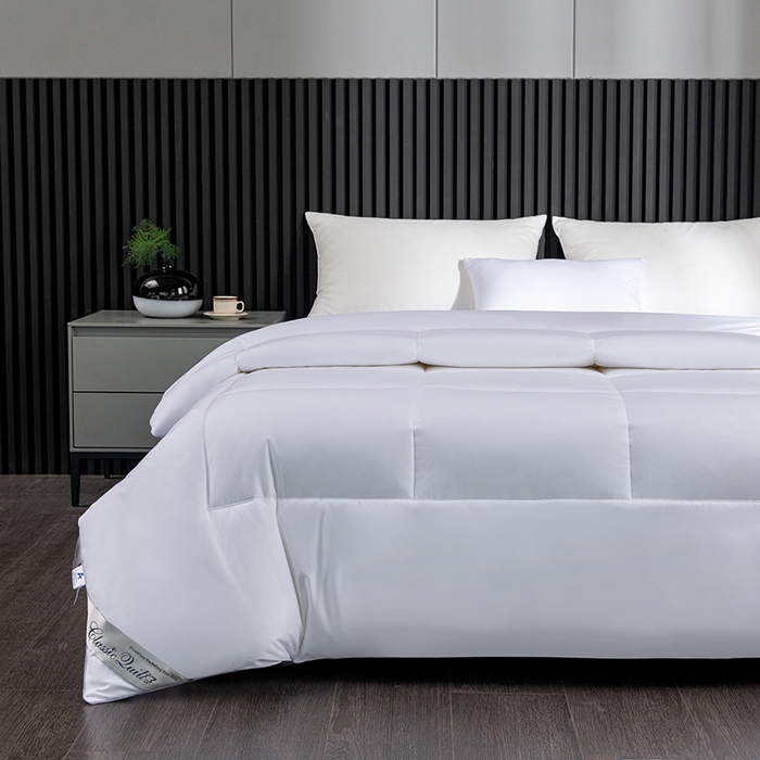 91家纺网 家纺一手货源 找家纺 （总）宜眠家纺 2024新款酒店被子酒店被芯酒店全棉被子整张棉全棉羽丝绒保暖被