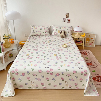 纽缦家纺 2024水洗双层纱床单 半眠日记