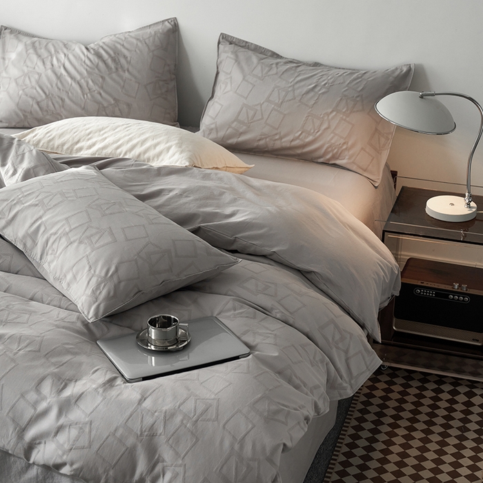 91家纺网 家纺一手货源 找家纺 宜代光年 2024新款60s水洗棉提花系列 镜像