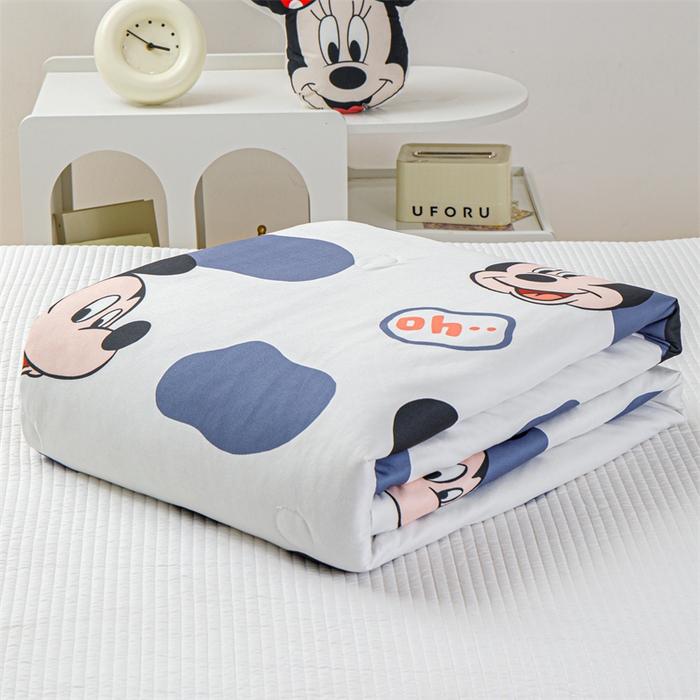 91家纺网 家纺一手货源 找家纺 2024新款A类针织棉凉豆豆夏被夏凉被空调被-迪士尼系列 经典米奇