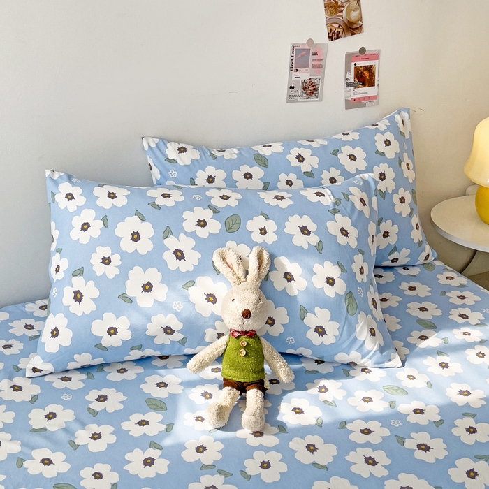 91家纺网 家纺一手货源 找家纺 纽缦家纺 2024水洗双层纱单床笠 旧岛望海