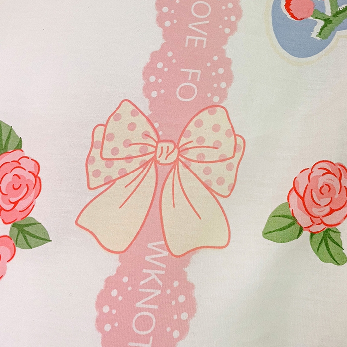 91家纺网 家纺一手货源 找家纺 云锦家居 2024新款13070纯棉印花吊边款一字绣四件套 玫瑰河畔