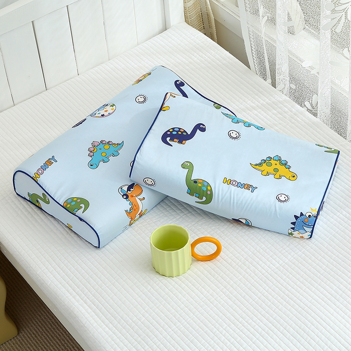 91家纺网 家纺一手货源 找家纺 良佐生活2024新款60s儿童乳胶枕套 快乐恐龙