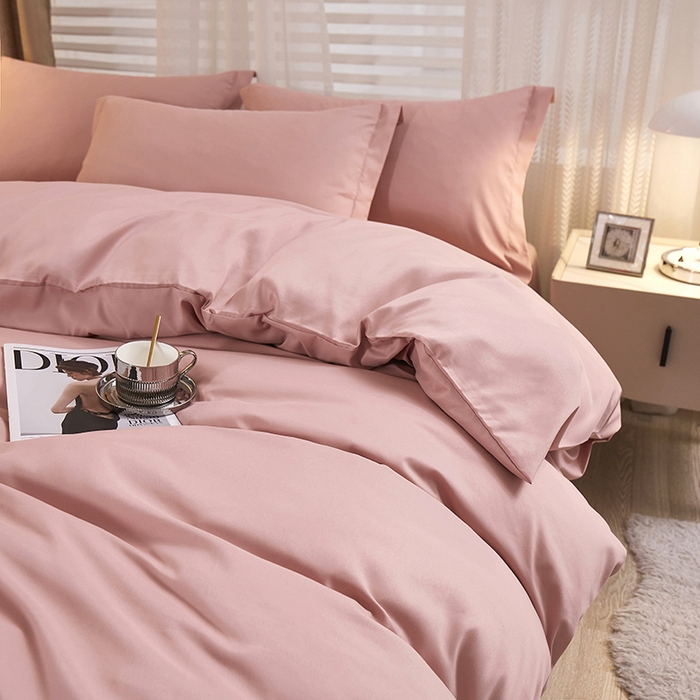 91家纺网 家纺一手货源 找家纺 （总）丝涟家居 2025新款纯色亲肤棉磨毛四件套