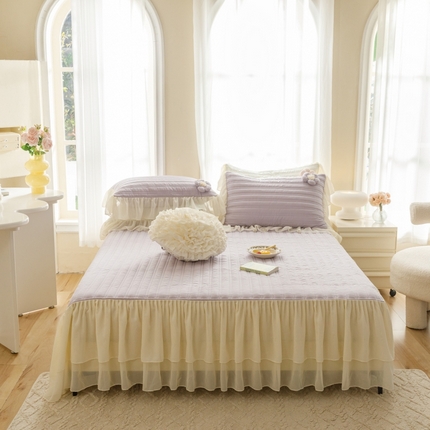 91家纺网 家纺一手货源 找家纺 （总）菊上家纺 2024新款花儿朵朵系列单床裙