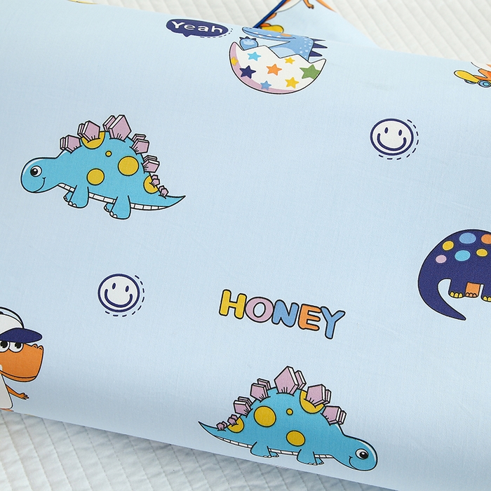 91家纺网 家纺一手货源 找家纺 良佐生活2024新款60s儿童乳胶枕套 快乐恐龙