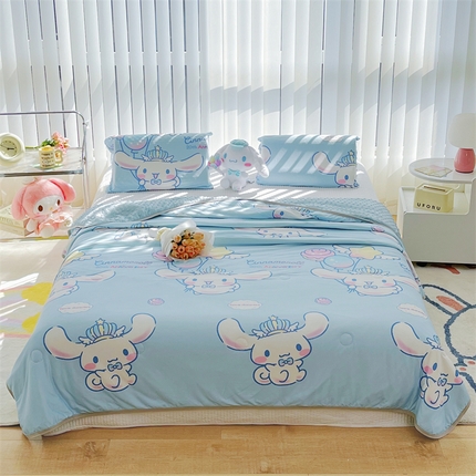 米米儿家纺 2024新款A类针织棉凉豆豆夏被夏凉被空调被-三丽鸥系列 棒棒糖-玉桂狗