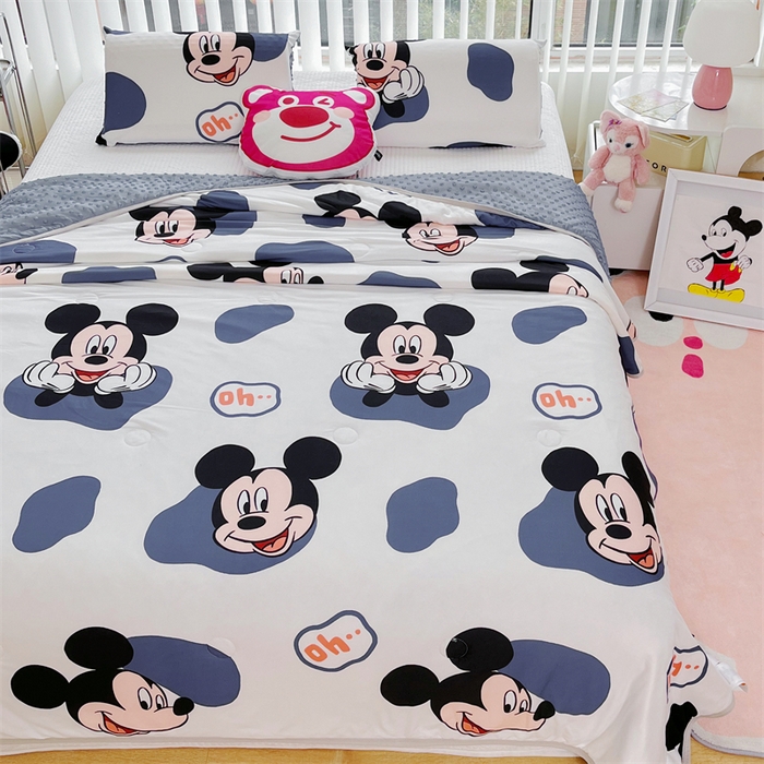 91家纺网 家纺一手货源 找家纺 2024新款A类针织棉凉豆豆夏被夏凉被空调被-迪士尼系列 经典米奇