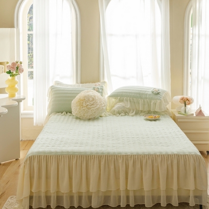 91家纺网 家纺一手货源 找家纺 （总）菊上家纺 2024新款花儿朵朵系列单床裙