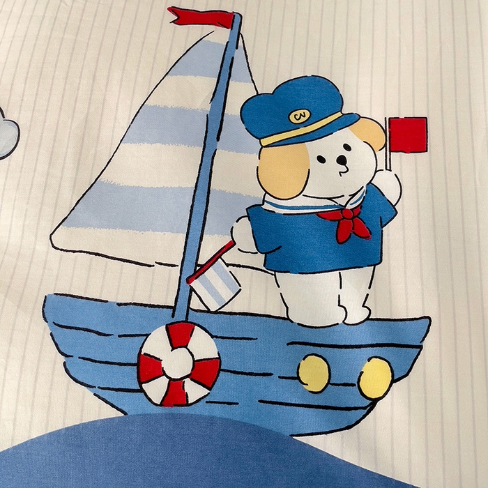 91家纺网 家纺一手货源 找家纺 云锦家居 2024新款13070纯棉印花吊边款一字绣四件套 星夜号