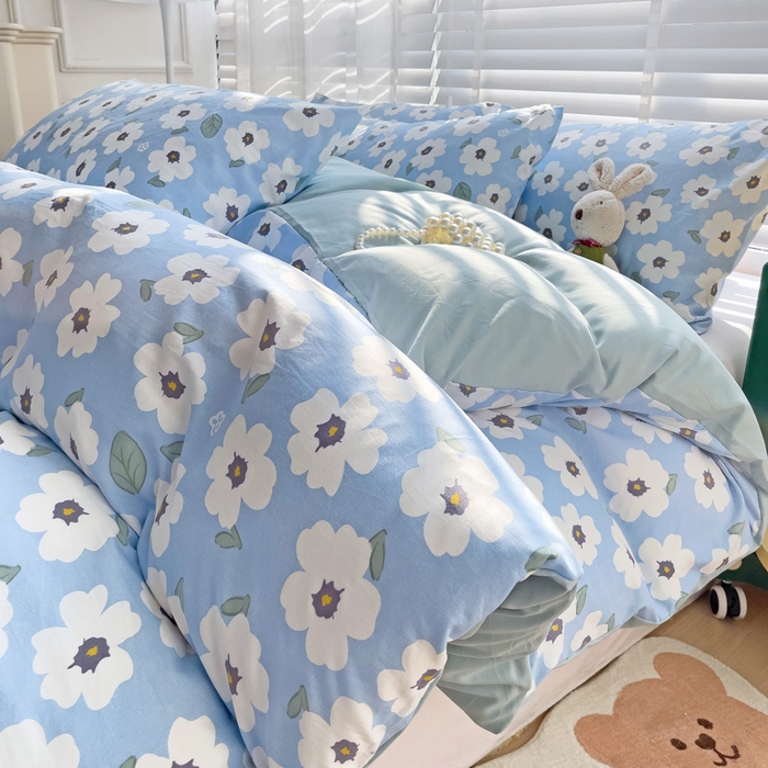 91家纺网 家纺一手货源 找家纺 纽缦家纺 2024水洗双层纱被套 旧岛望海