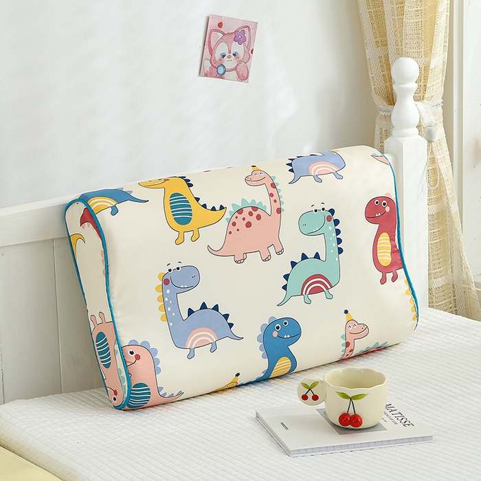 91家纺网 家纺一手货源 找家纺 良佐生活2024新款60s儿童乳胶枕套 恐龙战队