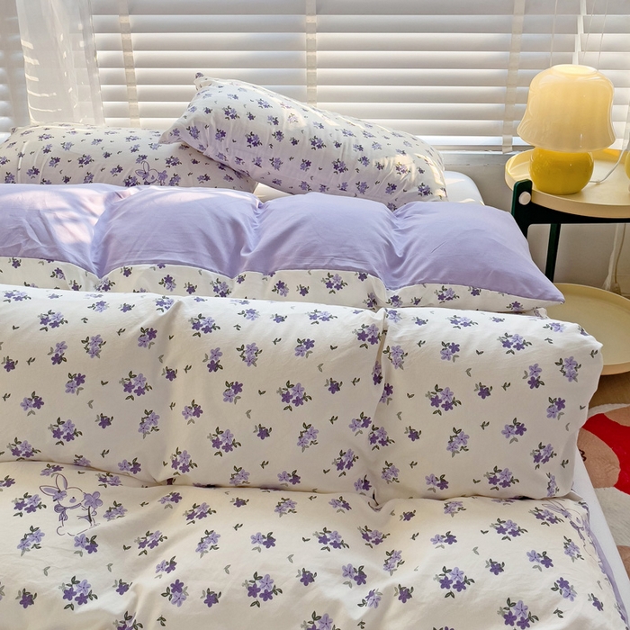 91家纺网 家纺一手货源 找家纺 纽缦家纺 2024水洗双层纱被套 撞进晚风