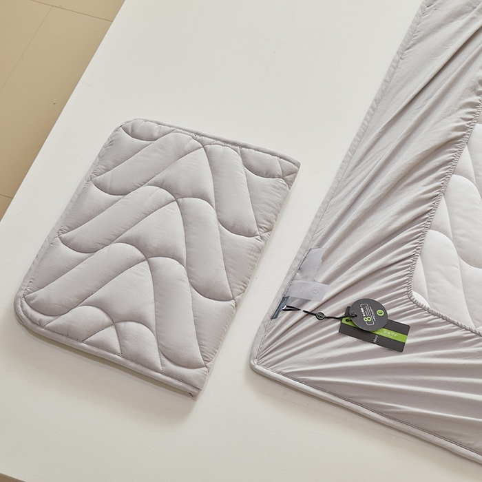 91家纺网 家纺一手货源 找家纺 （总）3C 2024新款全棉双层纱大豆床笠