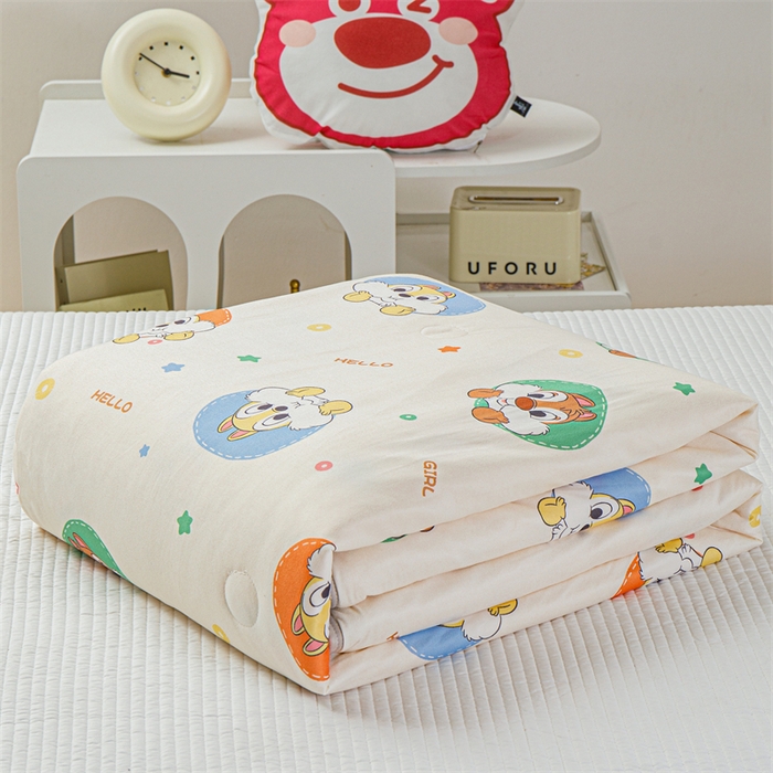 91家纺网 家纺一手货源 找家纺 2024新款A类针织棉凉豆豆夏被夏凉被空调被-迪士尼系列 奇奇蒂蒂