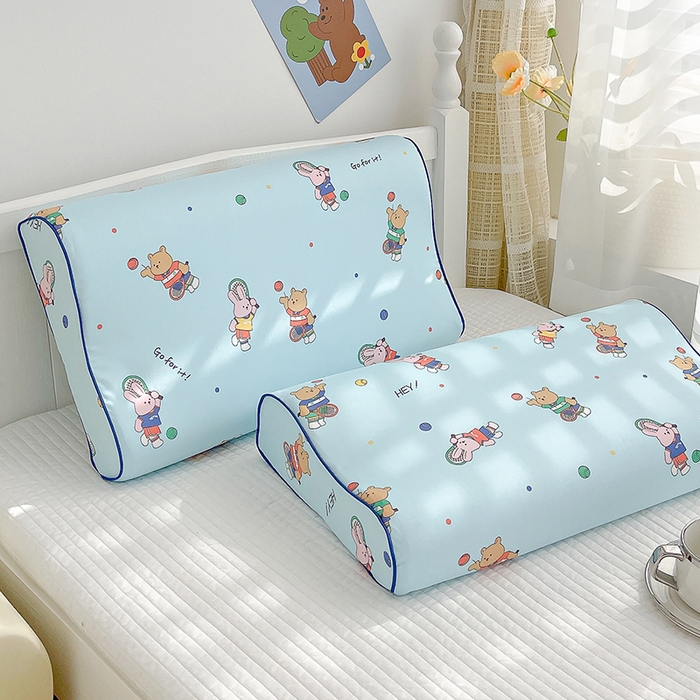 91家纺网 家纺一手货源 找家纺 （总）良佐生活2024新款60s儿童乳胶枕套全棉纯棉贡缎乳胶枕头套