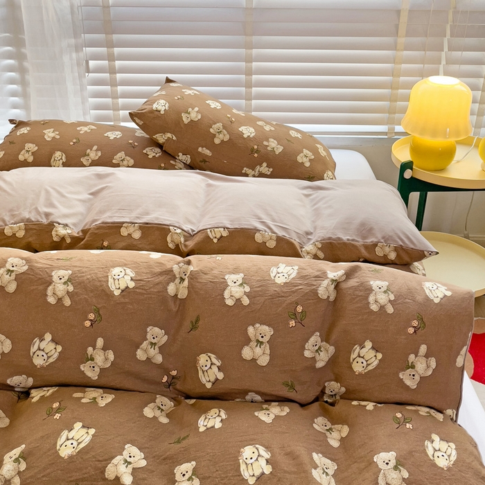 91家纺网 家纺一手货源 找家纺 纽缦家纺 2024水洗双层纱被套 捉迷藏