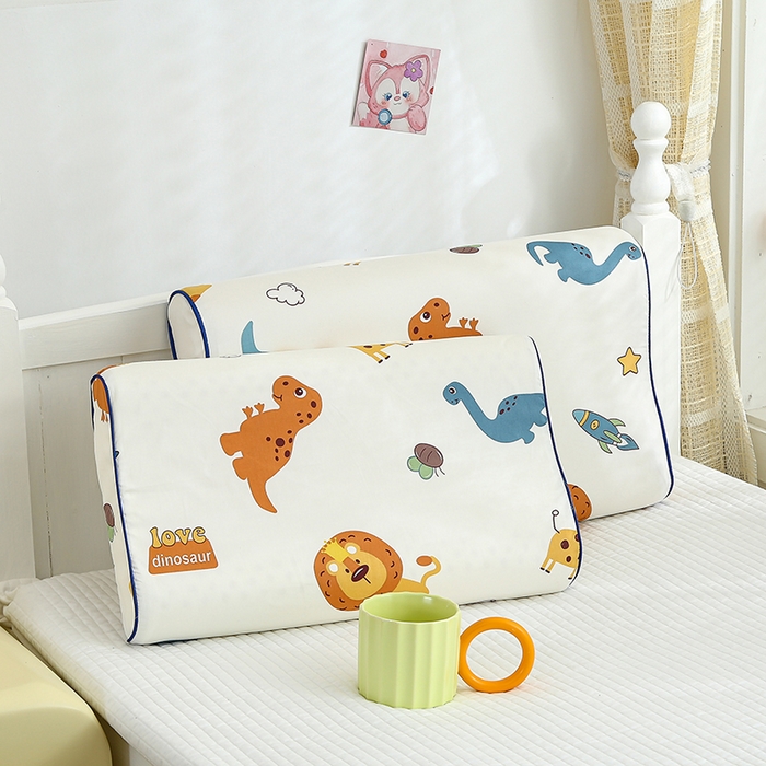 91家纺网 家纺一手货源 找家纺 良佐生活2024新款60s儿童乳胶枕套 丛林派对