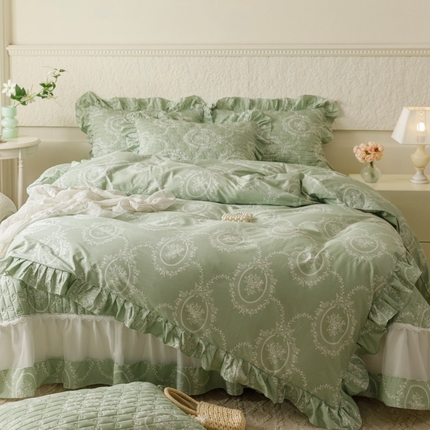 91家纺网 家纺一手货源 找家纺 （总）菊上家纺 2024新款欧根纱单床盖