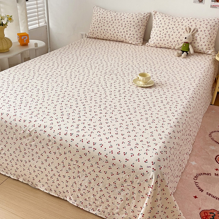 91家纺网 家纺一手货源 找家纺 纽缦家纺 2024水洗双层纱床单 遇见米