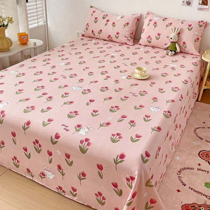 91家纺网 家纺一手货源 找家纺 纽缦家纺 2024水洗双层纱床单 甜茶日记