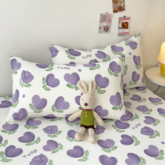 91家纺网 家纺一手货源 找家纺 纽缦家纺 2024水洗双层纱单床笠 南岛小镇