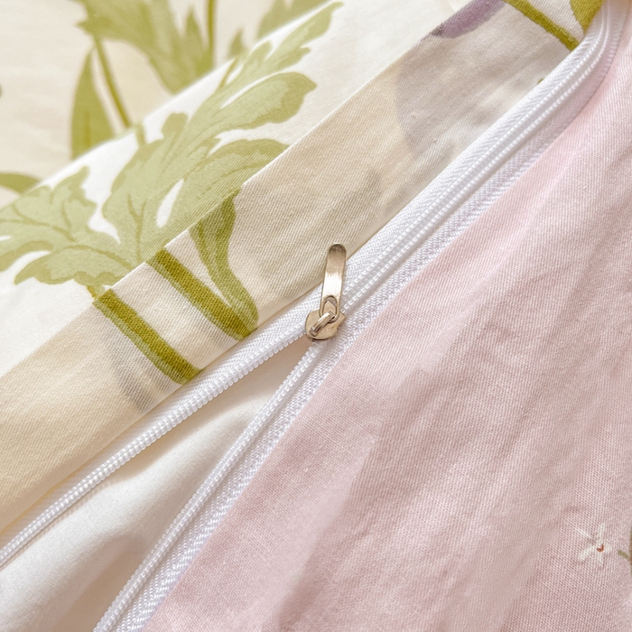 91家纺网 家纺一手货源 找家纺 川悦生活 2024爆款13372全棉卡通小清新四件套三件套 春野田园