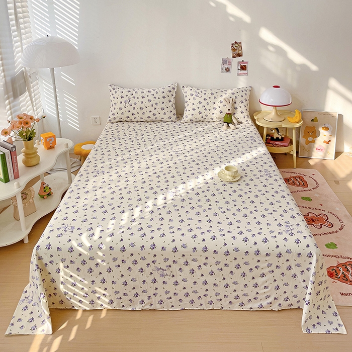 91家纺网 家纺一手货源 找家纺 纽缦家纺 2024水洗双层纱床单 撞进晚风