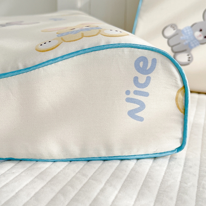 91家纺网 家纺一手货源 找家纺 良佐生活2024新款60s儿童乳胶枕套 可爱小兔