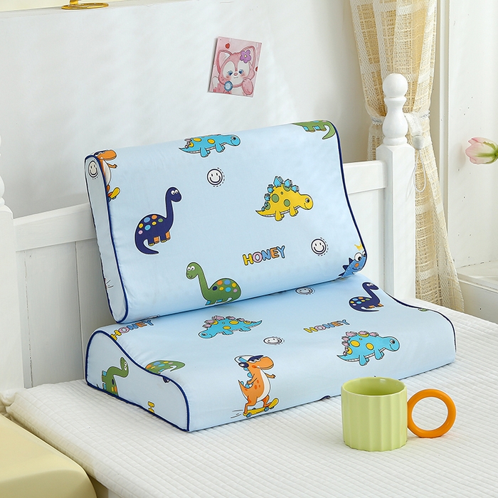 91家纺网 家纺一手货源 找家纺 良佐生活2024新款60s儿童乳胶枕套 快乐恐龙