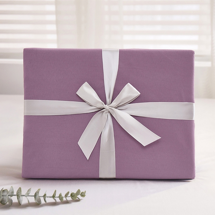 91家纺网 家纺一手货源 找家纺 丝涟家居 2025新款纯色亲肤棉磨毛四件套 优雅紫