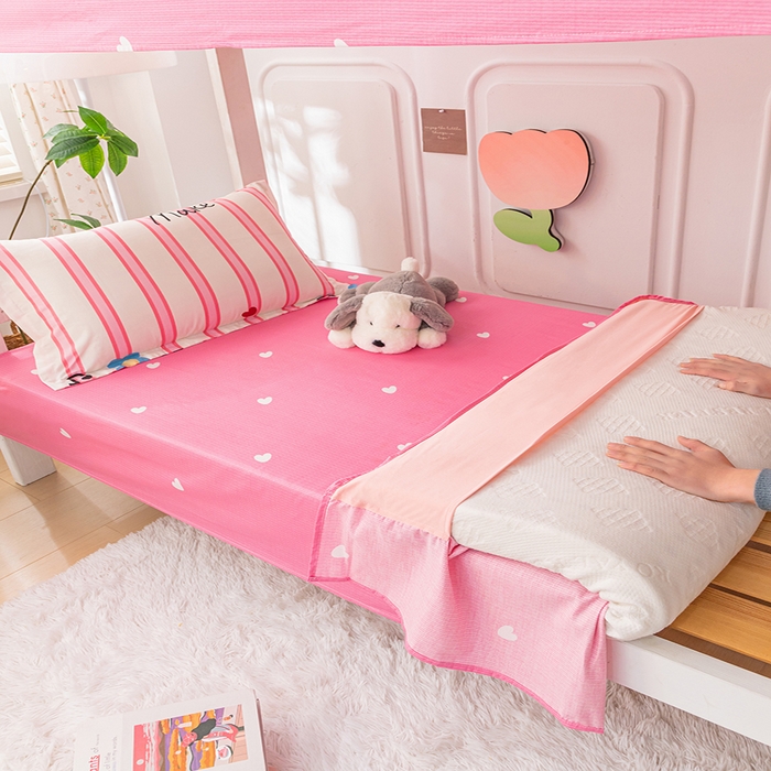 91家纺网 家纺一手货源 找家纺 纯棉印花13070学生三件套寝室全棉宿舍床套件上下铺床品 幽香醉人