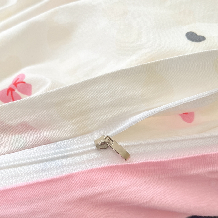 91家纺网 家纺一手货源 找家纺 川悦生活 2024爆款13372全棉卡通小清新四件套三件套 快乐少女