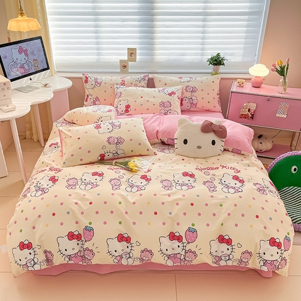 91家纺网 家纺一手货源 找家纺 （总）麦伦家居 2024新款三丽欧卡通印花全棉四件套纯棉四件套