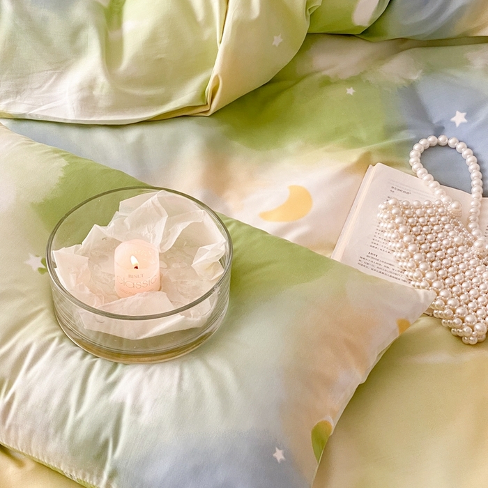 91家纺网 家纺一手货源 找家纺 川悦生活 2024爆款13372全棉卡通小清新四件套三件套 爱哒哒