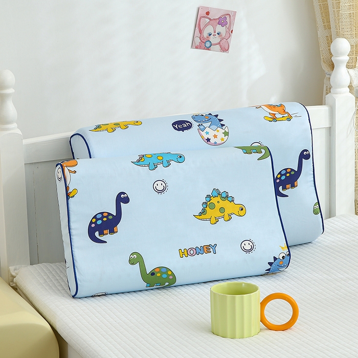 91家纺网 家纺一手货源 找家纺 良佐生活2024新款60s儿童乳胶枕套 快乐恐龙