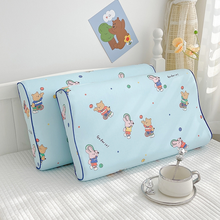 91家纺网 家纺一手货源 找家纺 （总）良佐生活2024新款60s儿童乳胶枕套全棉纯棉贡缎乳胶枕头套