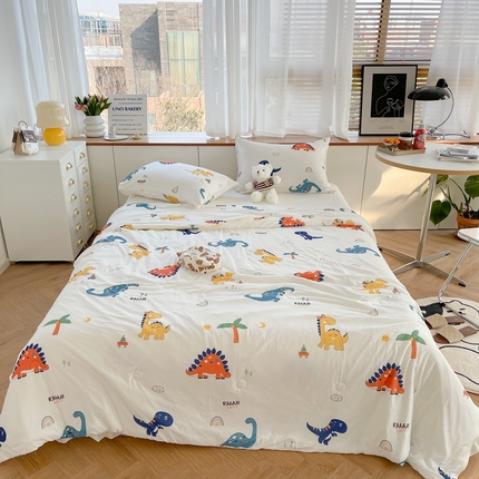 91家纺网 家纺一手货源 找家纺 （总） 暖生活 2025新款牛奶针织棉大豆夏被（长期款）