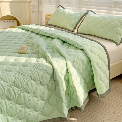 91家纺网 家纺一手货源 找家纺 （总）纽缦家纺 2024纯色云朵棉加棉加厚床盖（床单）