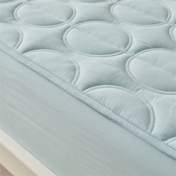 91家纺网 家纺一手货源 找家纺 （总）3C 2024新款全棉圆圈夹棉大豆床笠