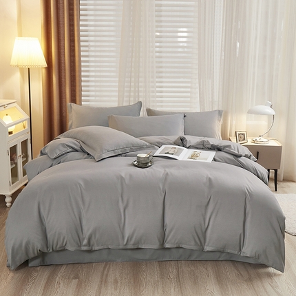 91家纺网 家纺一手货源 找家纺 （总）丝涟家居 2025新款纯色亲肤棉磨毛四件套