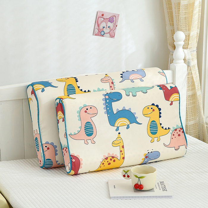 91家纺网 家纺一手货源 找家纺 良佐生活2024新款60s儿童乳胶枕套 恐龙战队
