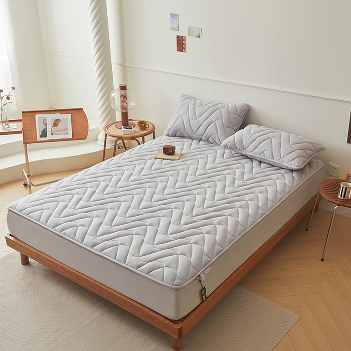 91家纺网 家纺一手货源 找家纺 （总）3C 2024新款全棉双层纱大豆床笠