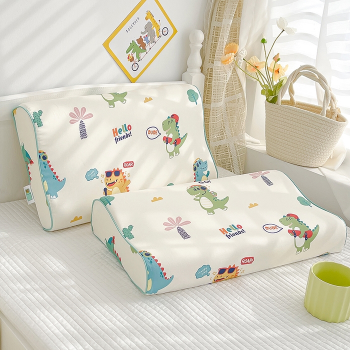 91家纺网 家纺一手货源 找家纺 良佐生活2024新款60s儿童乳胶枕套 恐龙乐队