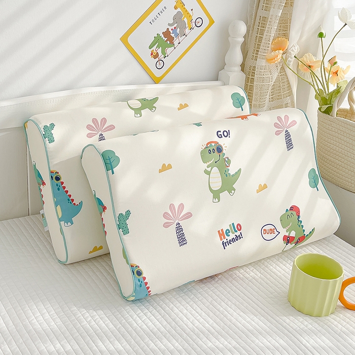 91家纺网 家纺一手货源 找家纺 良佐生活2024新款60s儿童乳胶枕套 恐龙乐队