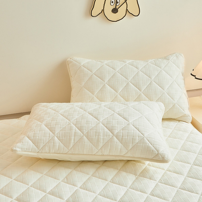 91家纺网 家纺一手货源 找家纺 （总）多谷家纺 2024新款针织提花大豆夹棉床笠